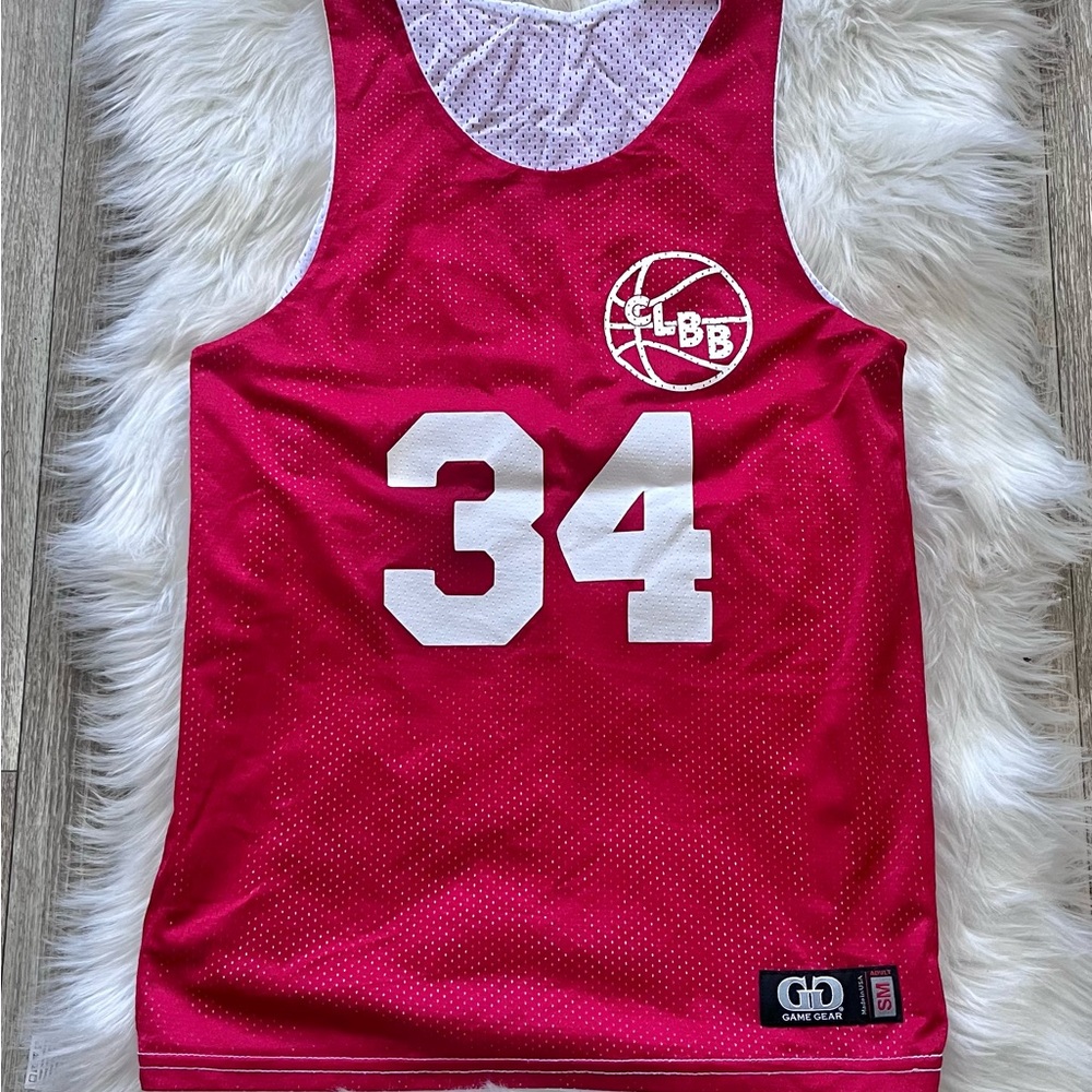 Red Basketball Tank Top